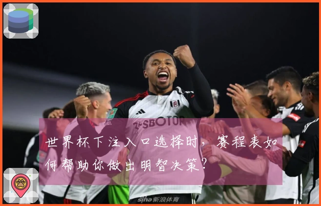 世界杯下注入口选择时，赛程表如何帮助你做出明智决策？